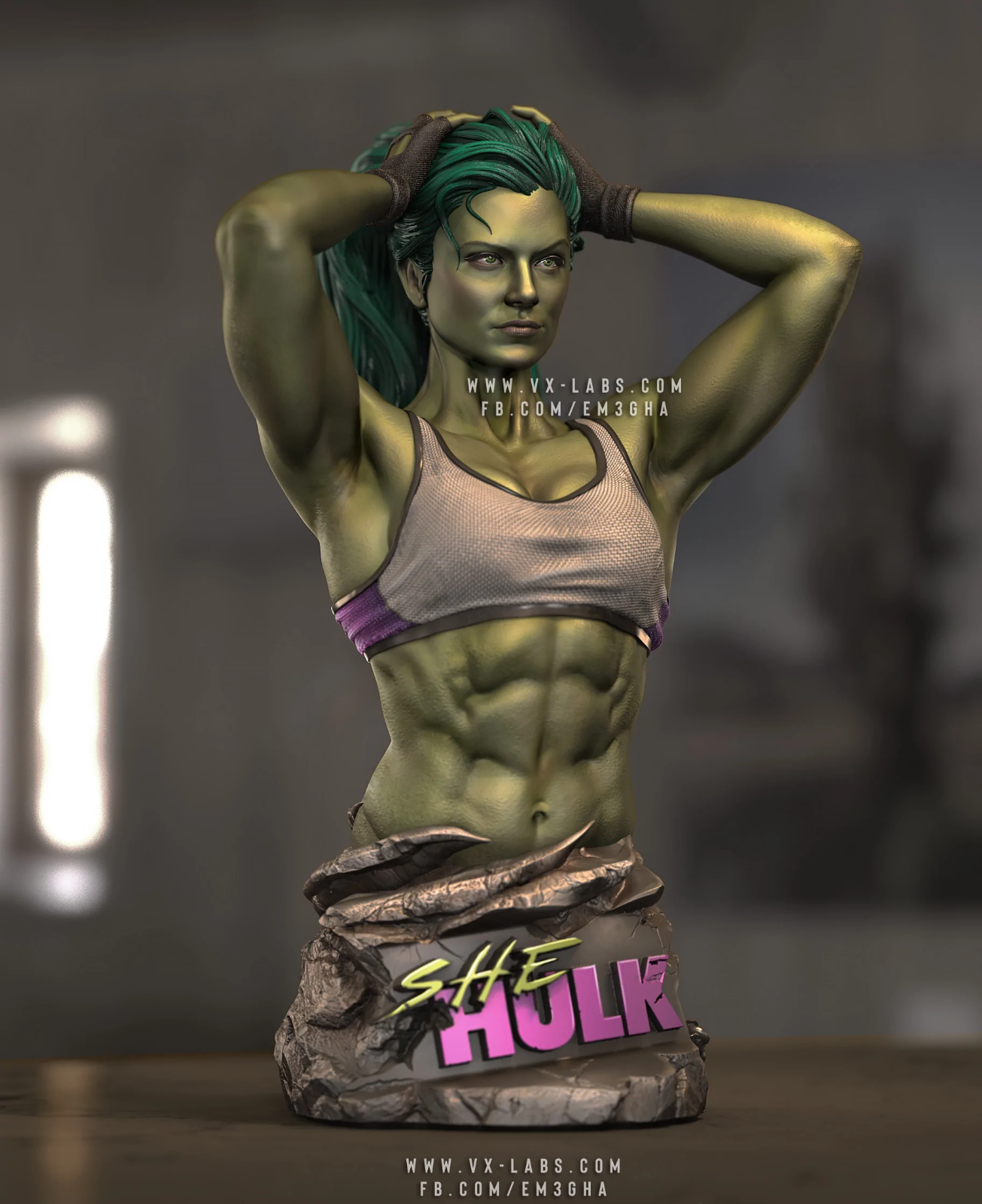 She Hulk Büste | 3D gedruckte Büste