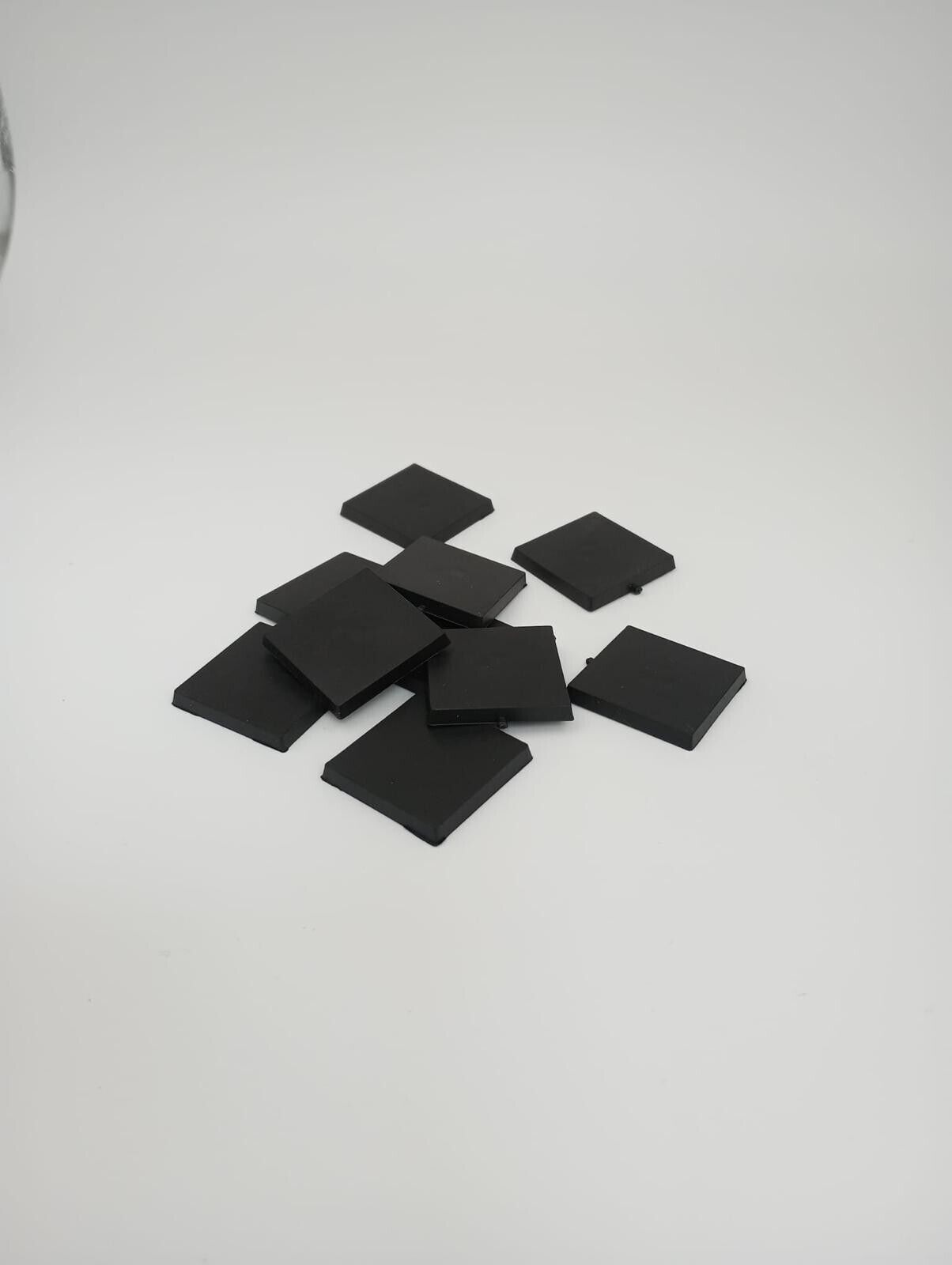 10 Piece Set of 25x25mm Square Miniature Bases for Tabletop Gaming